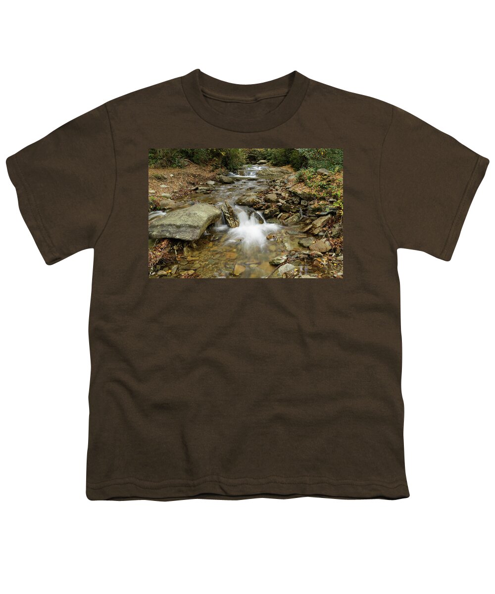 Nature Youth T-Shirt featuring the photograph Cottonball Stream by Steve Templeton