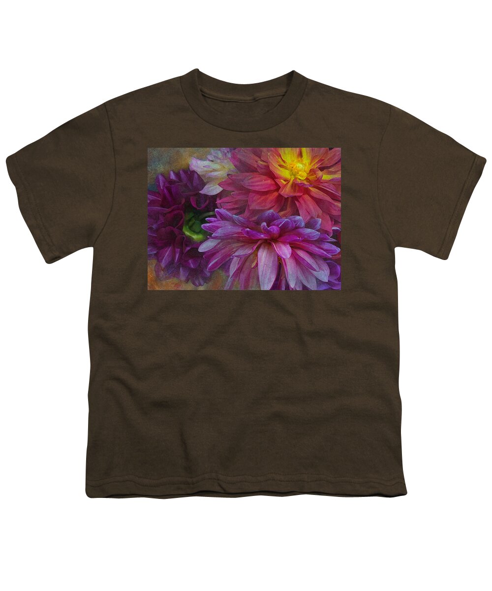 Flowers Youth T-Shirt featuring the photograph Dalia love by Jeff Burgess