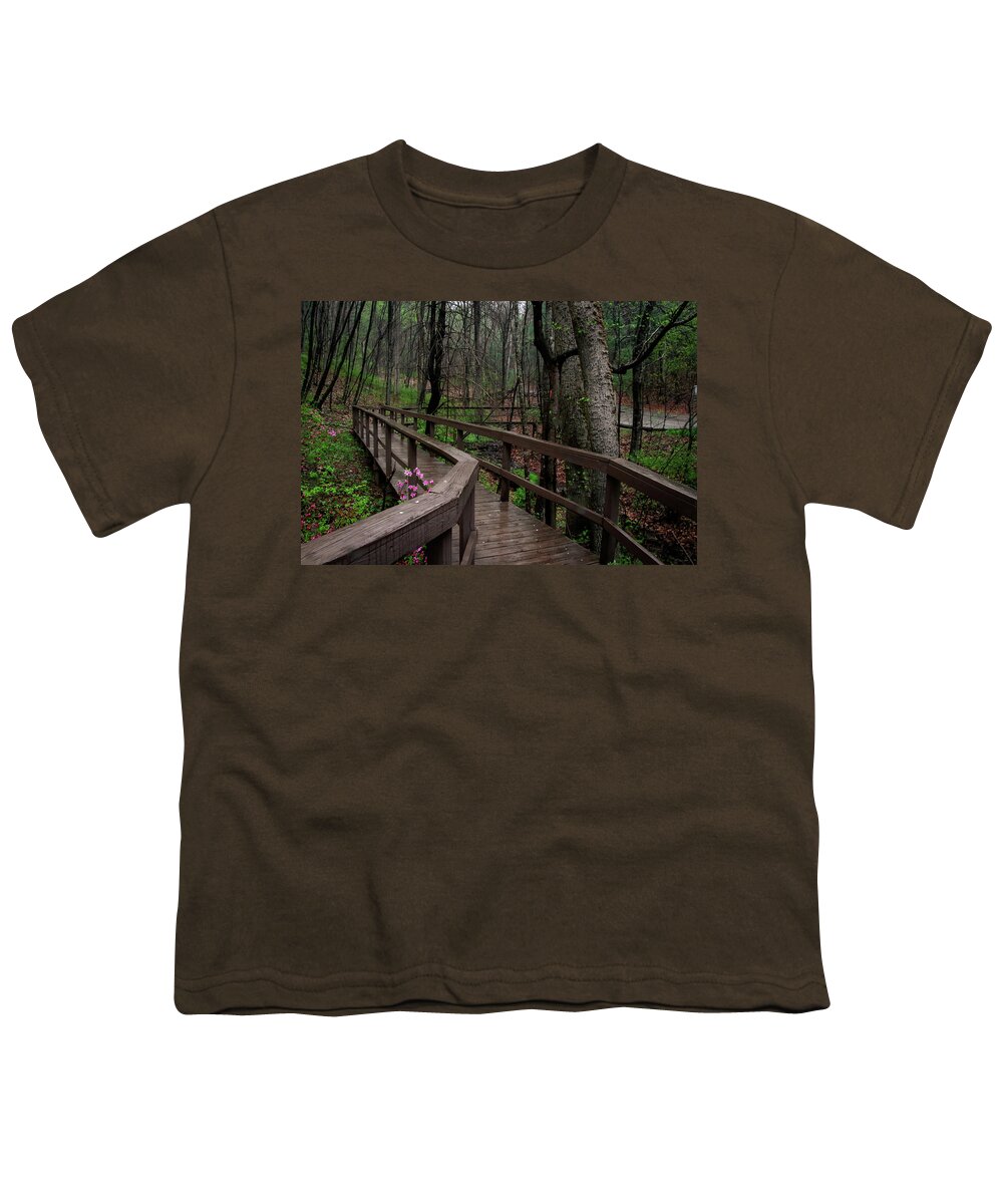 Happy Hollow Gardens Youth T-Shirt featuring the photograph Early Spring at Happy Hollow Gardens by Deb Beausoleil
