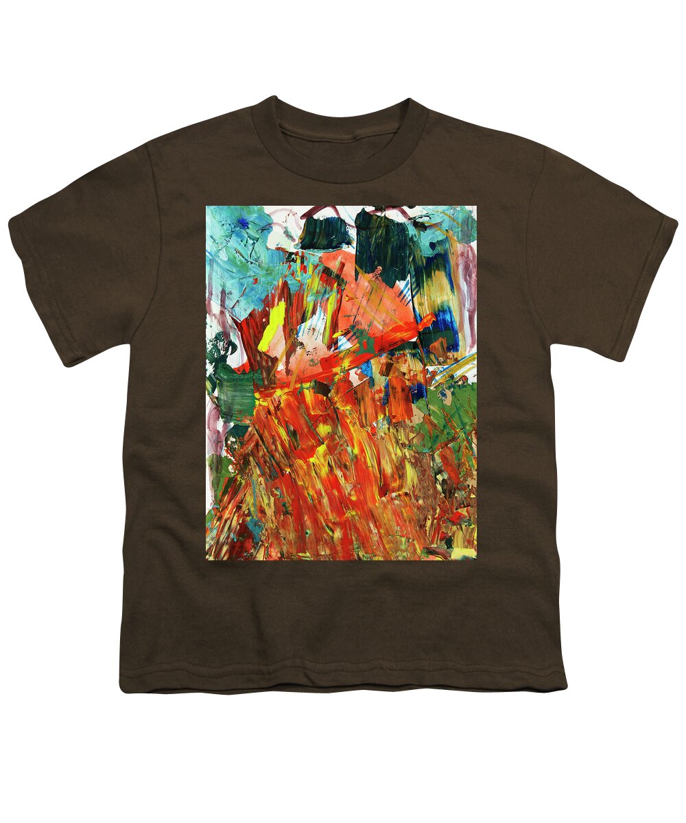  Empowered Youth T-Shirt featuring the painting Fire on the Mountain by Tessa Evette