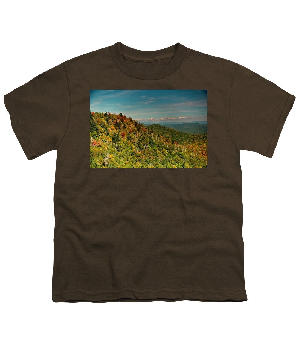 Autumn Youth T-Shirt featuring the photograph Fall Colors by Allen Nice-Webb