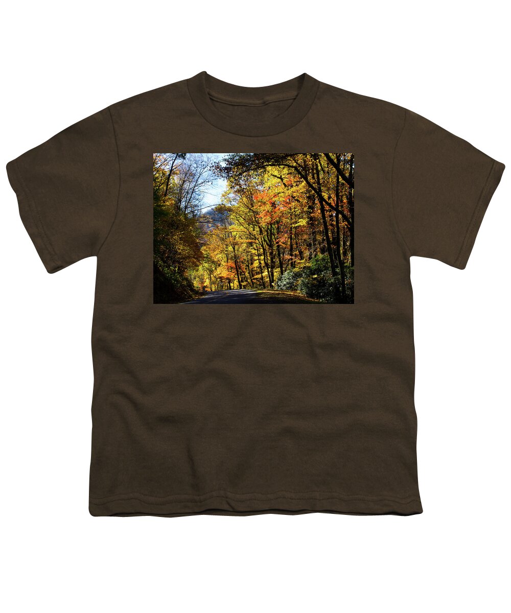 Blue Ridge Parkway Youth T-Shirt featuring the photograph Fall on the Blue Ridge Parkway by Charles Floyd