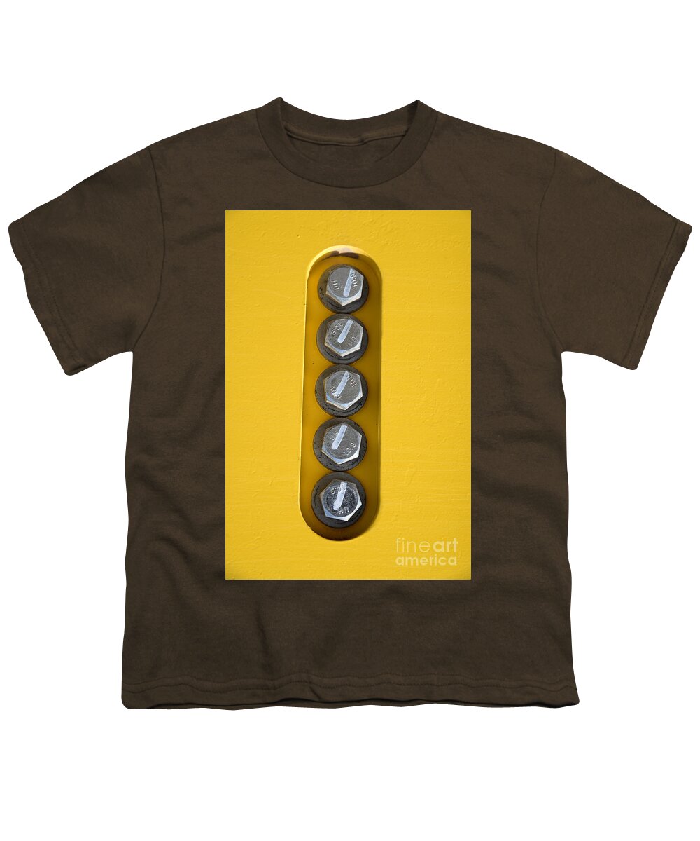 Bolts Youth T-Shirt featuring the photograph Five 10.9 Bolts by Kae Cheatham