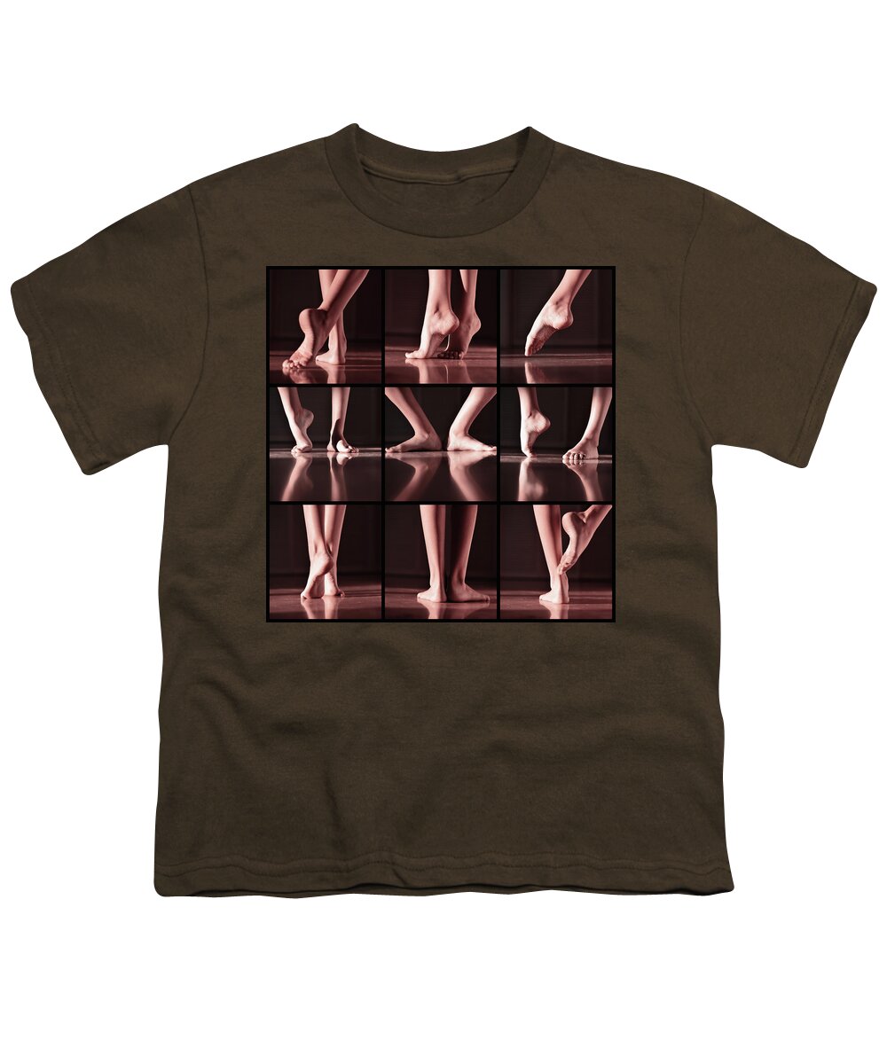 Legs Youth T-Shirt featuring the photograph Footwork 2 by Laura Fasulo
