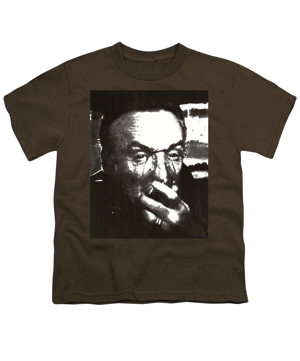 Movie Youth T-Shirt featuring the drawing Frank Booth by Mark Baranowski