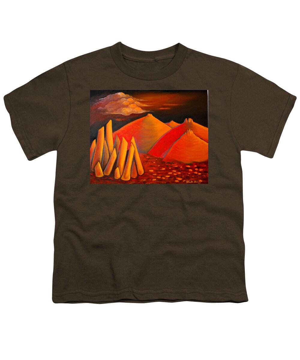 Hills Youth T-Shirt featuring the painting Hearson's Cove by Franci Hepburn