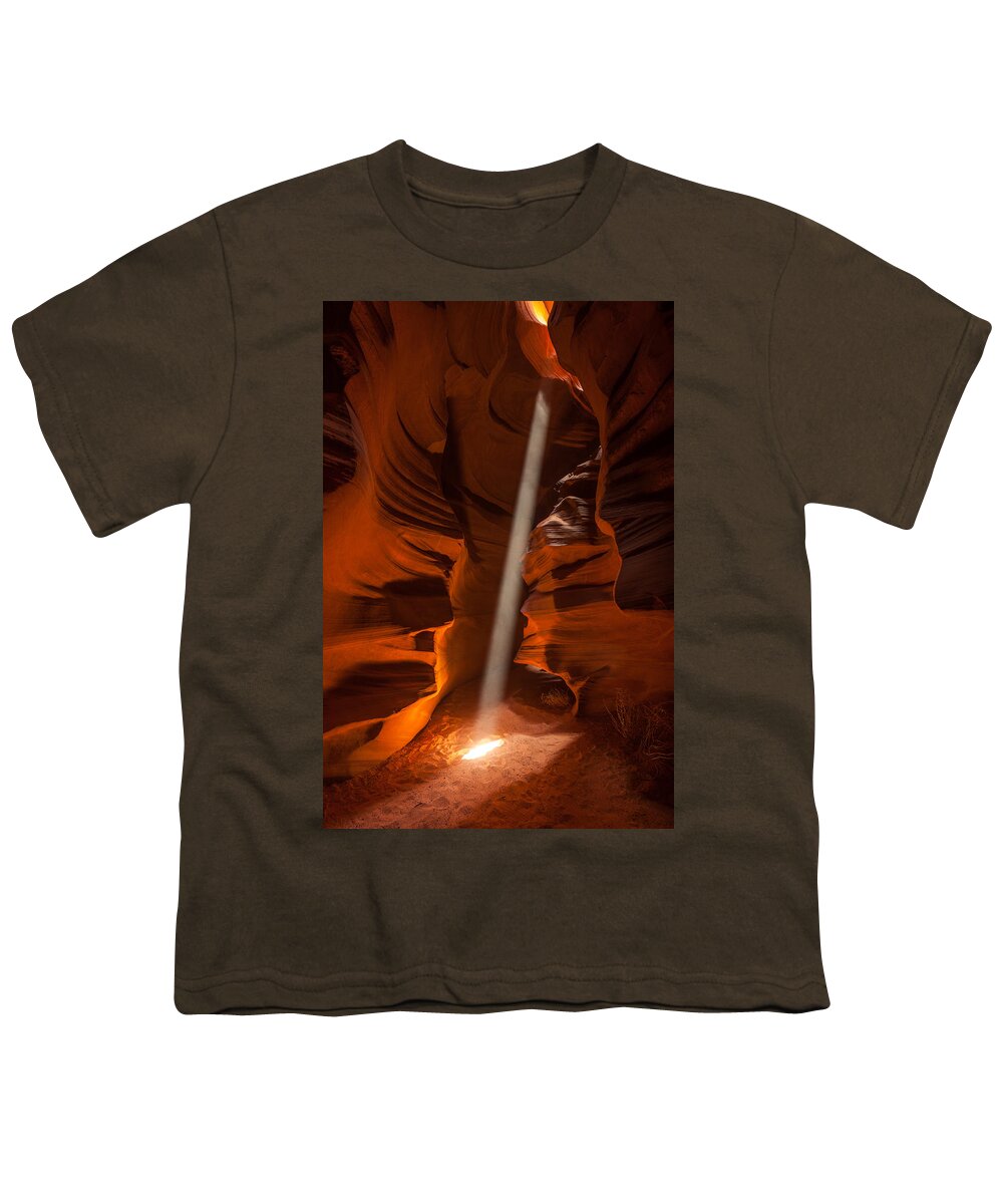 Antelope Canyon Youth T-Shirt featuring the photograph Illuminati by Peter Boehringer