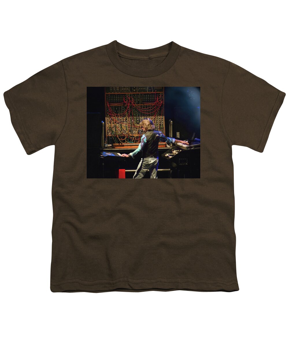 Music Legend Youth T-Shirt featuring the photograph Keith Emerson and the Moog Synth by Micah Offman
