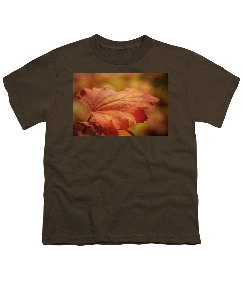 Photography Youth T-Shirt featuring the digital art Leaf Beauty by Terry Davis