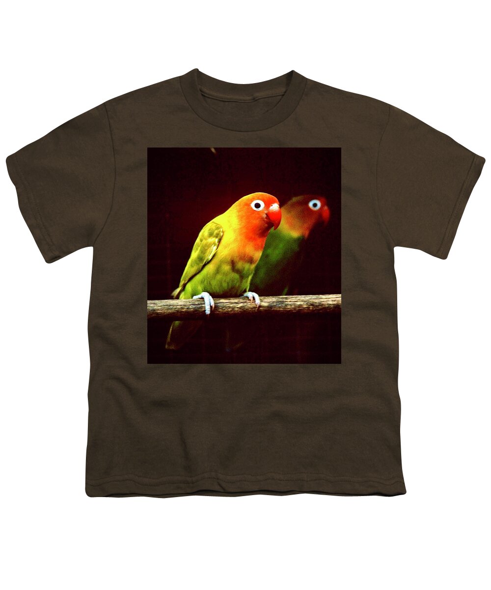 Lovebird Youth T-Shirt featuring the photograph Lovebirds by Gordon James