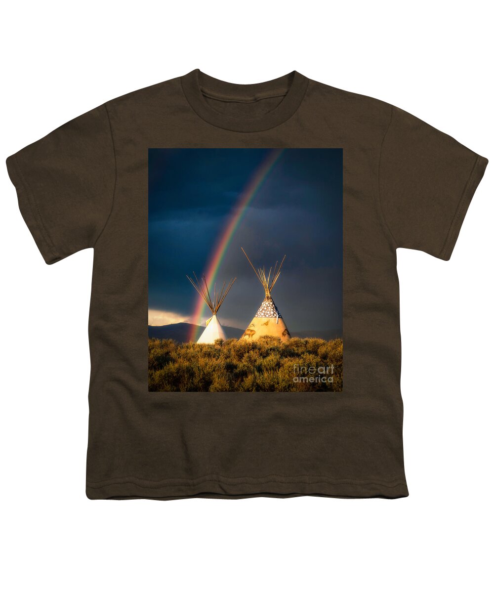 Taos Youth T-Shirt featuring the photograph Peace from the Land of Enchantment by Elijah Rael