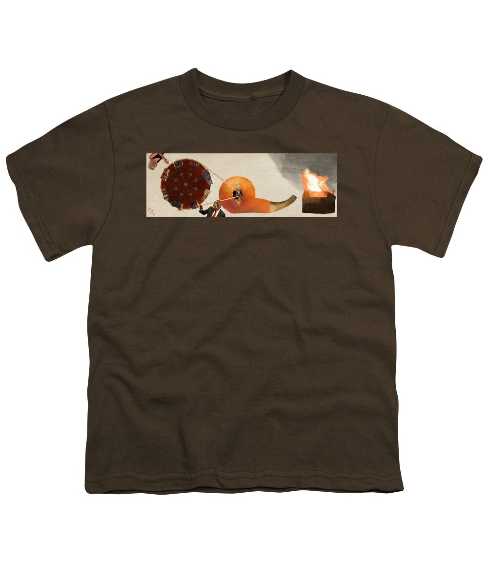  Youth T-Shirt featuring the digital art Perpetual Tribalism Machine by Jason Cardwell