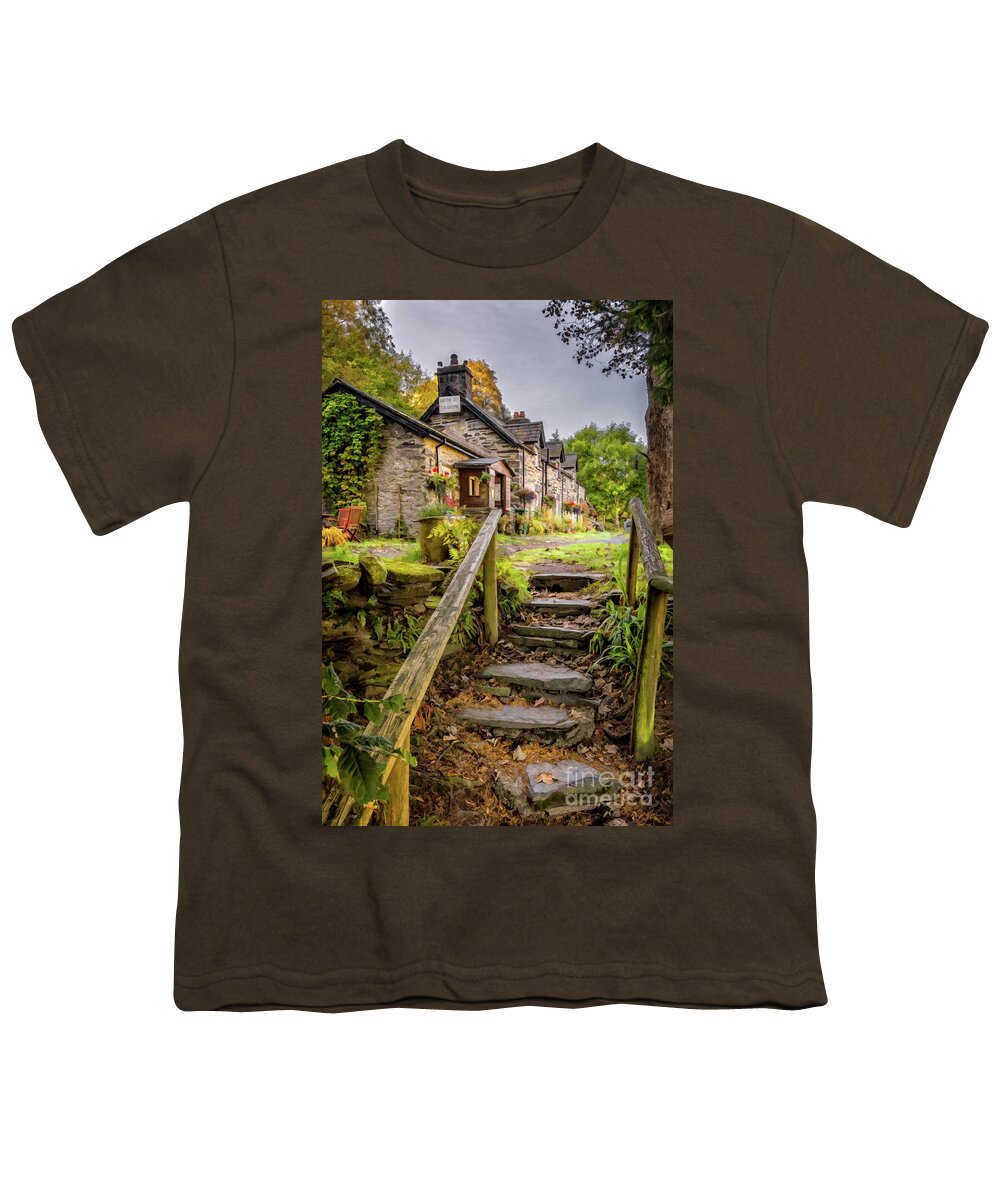 Crafnant Lake Youth T-Shirt featuring the photograph Quaint Tea Room Wales by Adrian Evans
