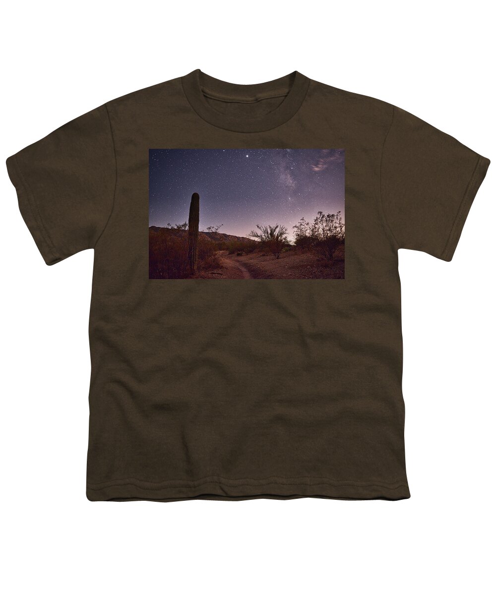 Stars Youth T-Shirt featuring the photograph Saguaro National Park Stars by Chance Kafka