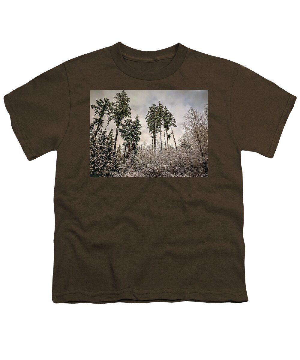 Forest Youth T-Shirt featuring the photograph Snowy Forest by Anamar Pictures