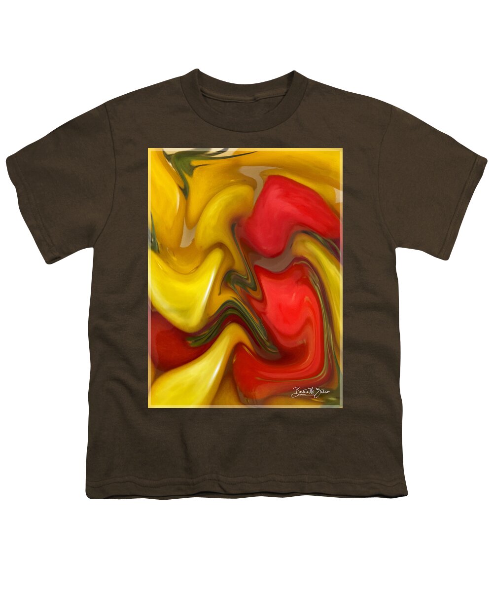 Abstract Youth T-Shirt featuring the photograph Solanum - Abstract by Barbara Zahno