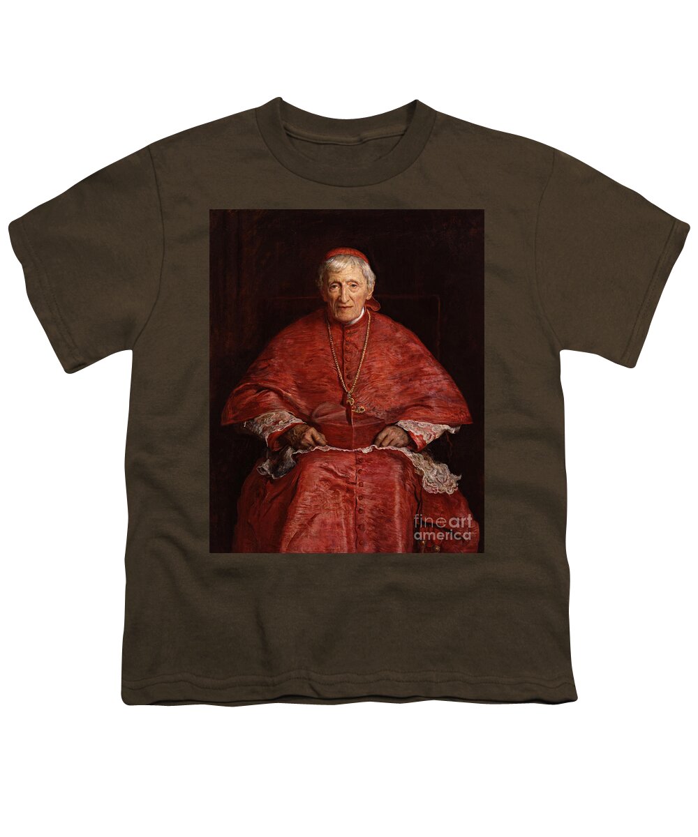 St. John Henry Newman Youth T-Shirt featuring the painting St. John Henry Newman - CZSJH by Sir John Everett Millais