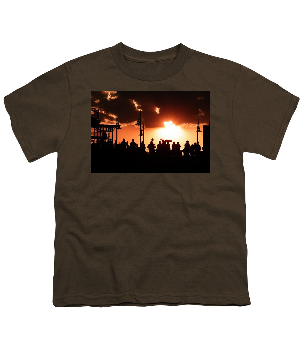 Coors Field Youth T-Shirt featuring the photograph Sunset at Coors Field by Rick Wilking