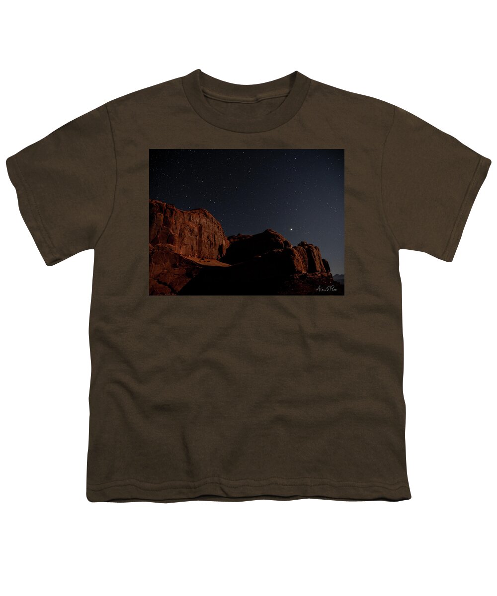 Arches Youth T-Shirt featuring the photograph The Stars on Park Avenue by Andrea Platt