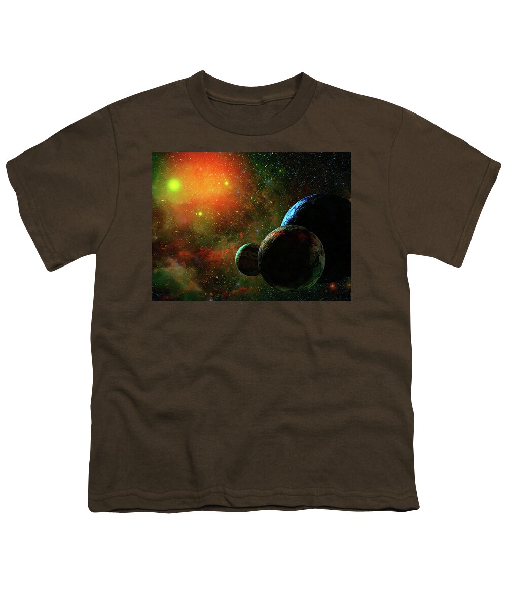  Youth T-Shirt featuring the digital art Three's a Crowd by Don White Artdreamer