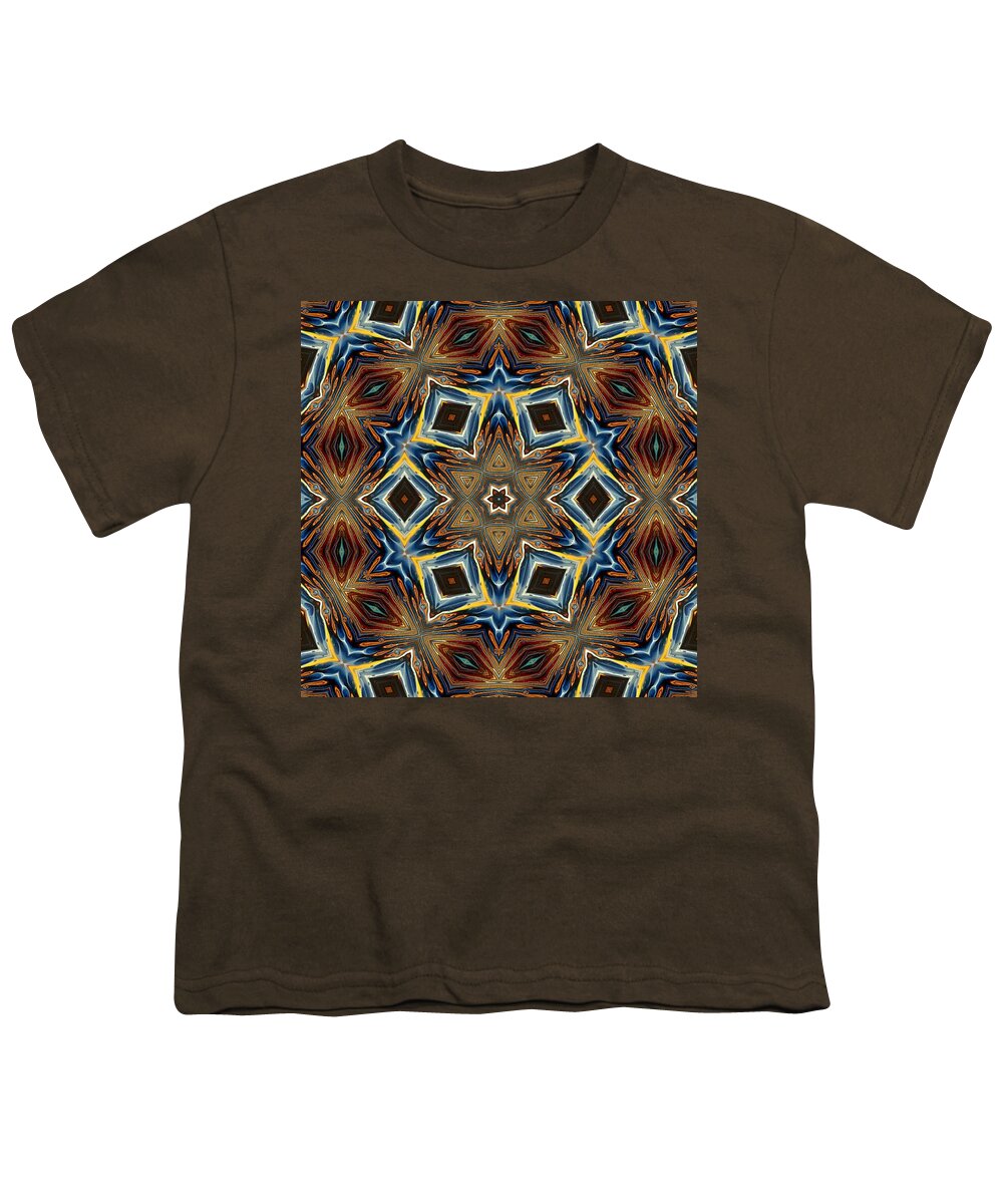Pouring Youth T-Shirt featuring the digital art Travel Through Time - Kaleidoscope1 by Themayart