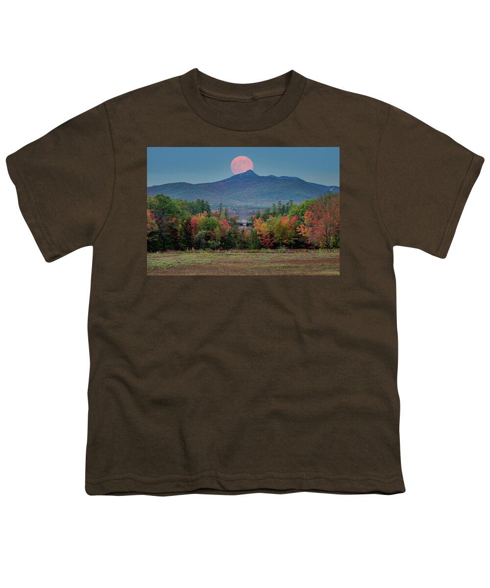 Chocorua Bridge Youth T-Shirt featuring the photograph View of Mount and Lake Chocorua by Jeff Folger