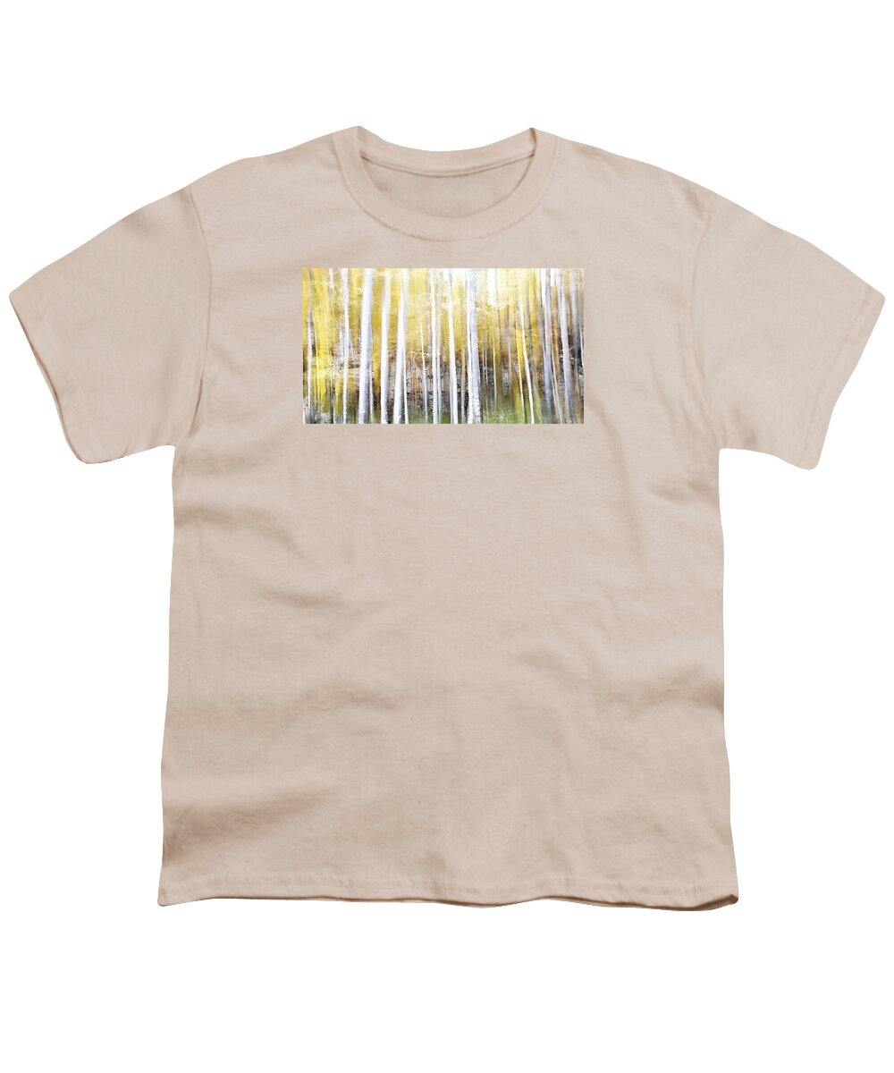 Trees Youth T-Shirt featuring the painting Aspen #2 by Lelia DeMello