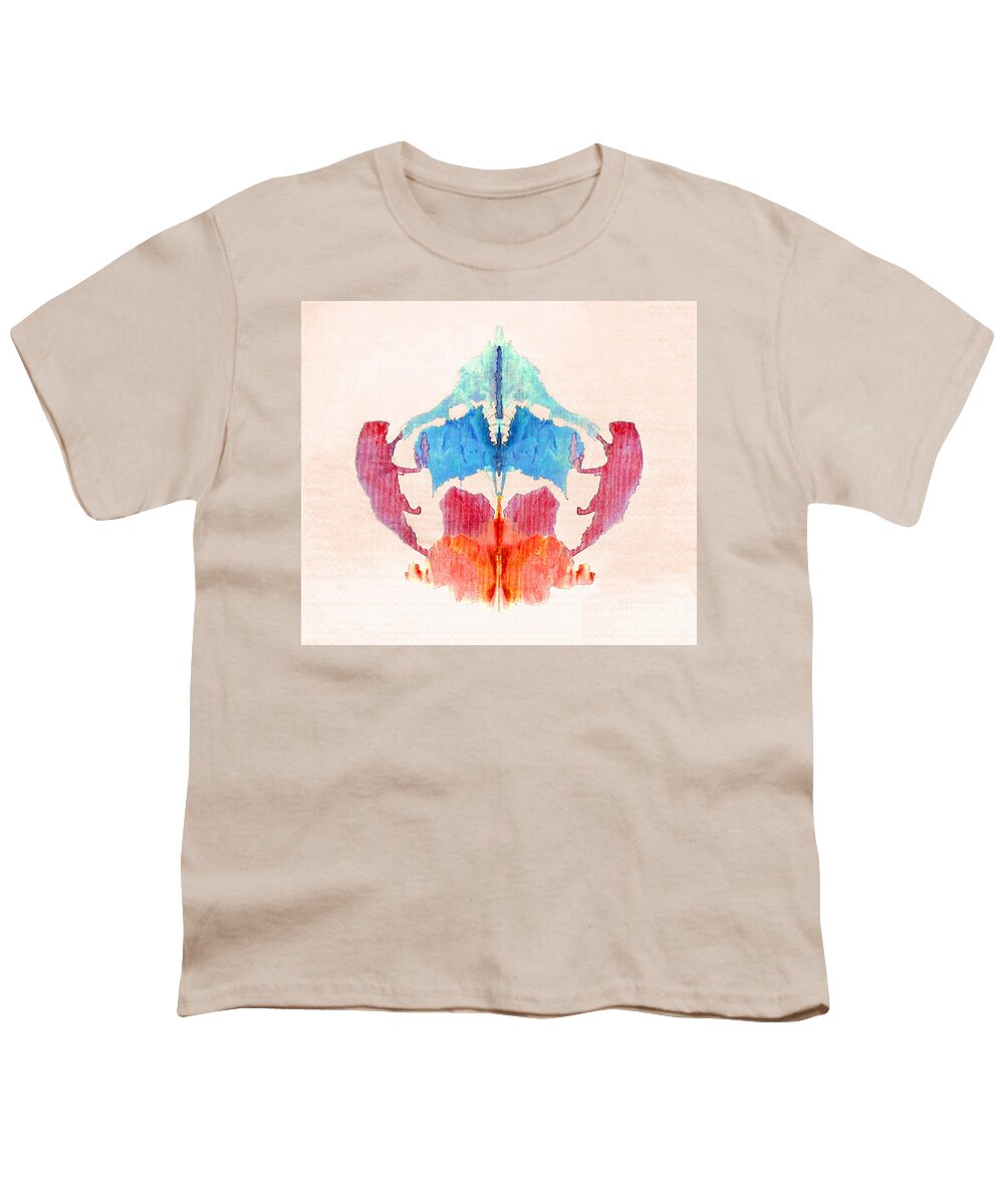 Science Youth T-Shirt featuring the photograph Rorschach Test Card No. 8 #1 by Science Source