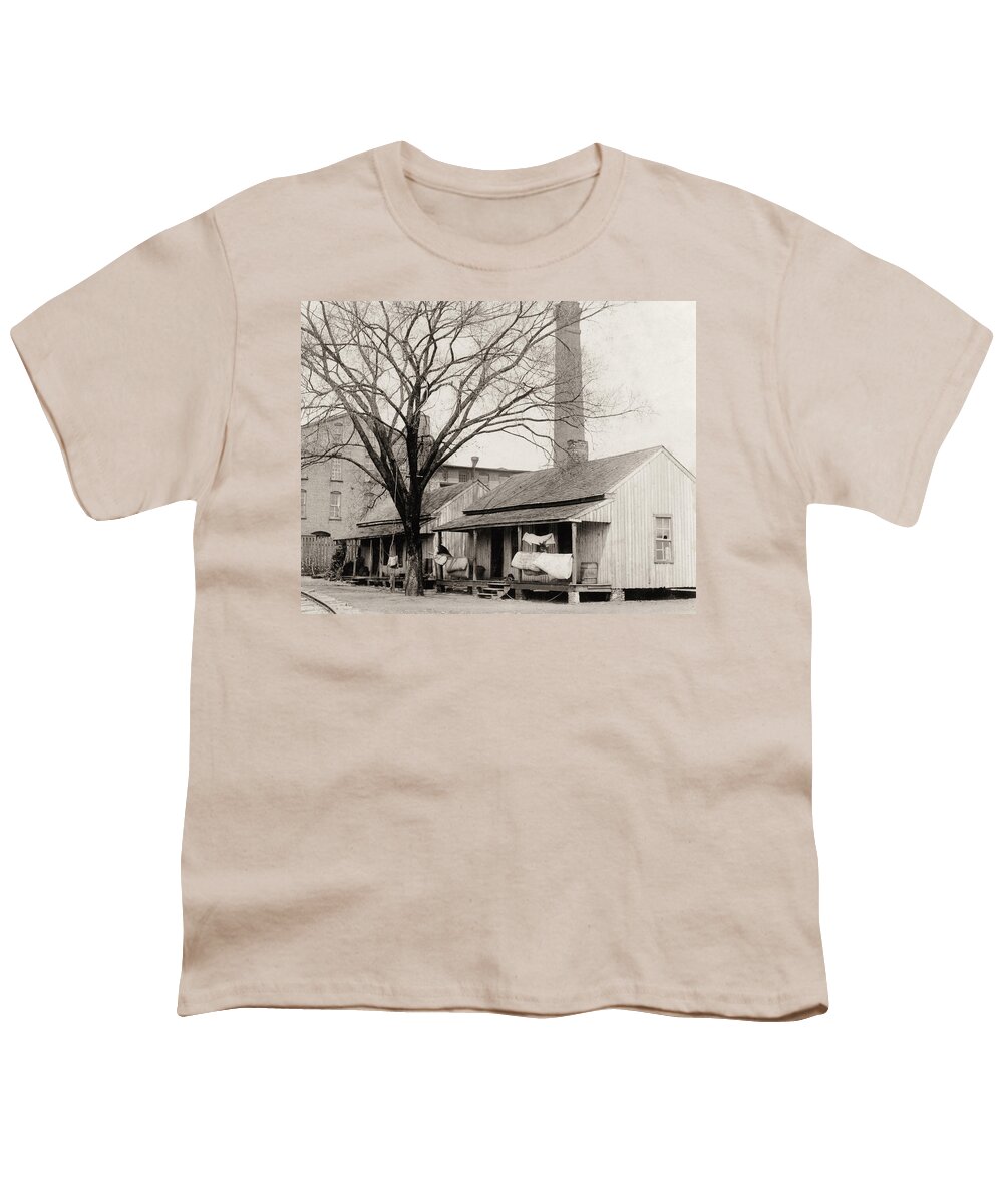 1913 Youth T-Shirt featuring the photograph Textile Worker Housing #1 by Granger