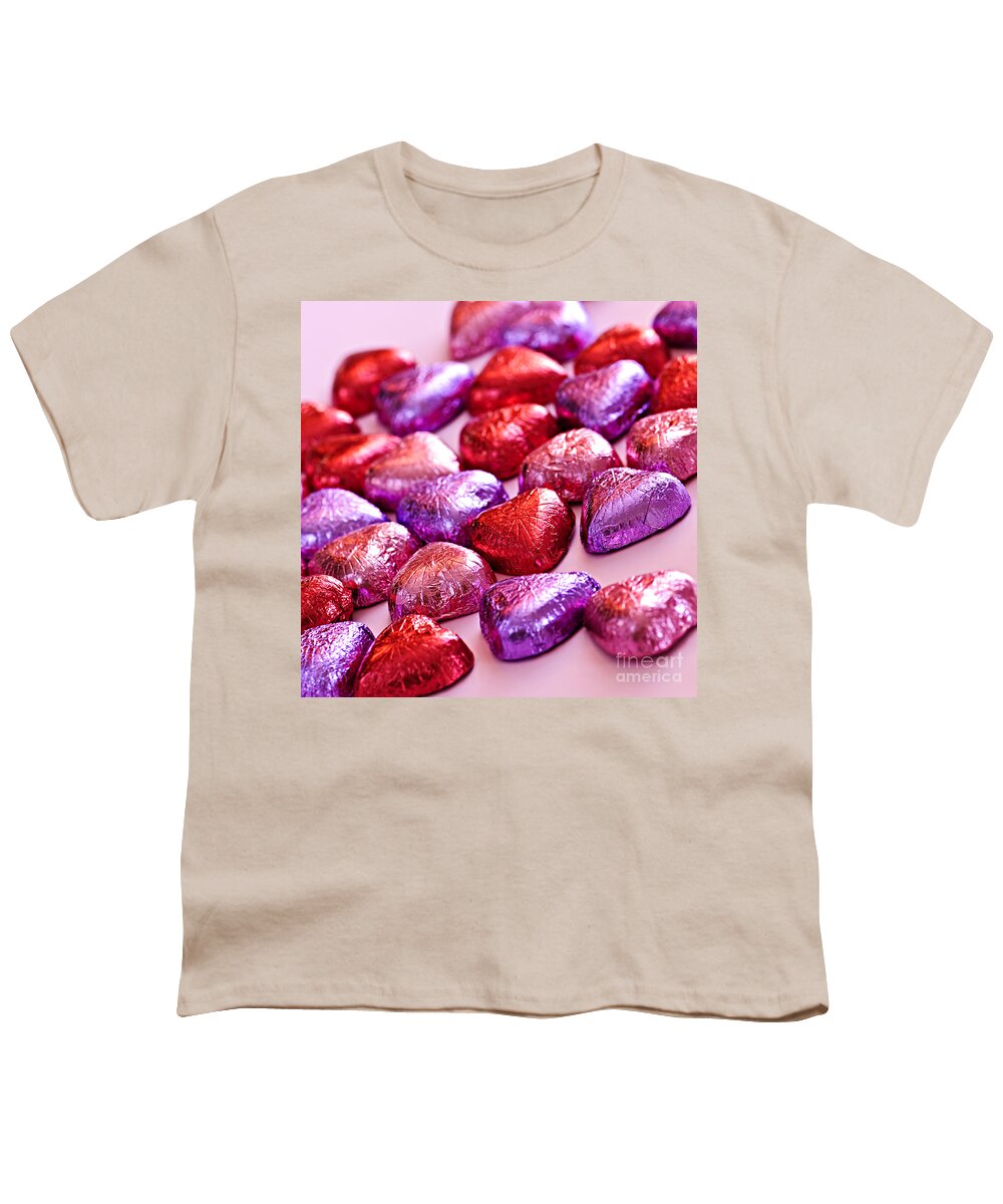 Candy Youth T-Shirt featuring the photograph Valentine hearts 2 by Elena Elisseeva