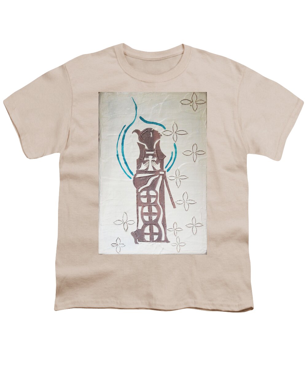 Jesus Youth T-Shirt featuring the painting The Wise Virgin #13 by Gloria Ssali