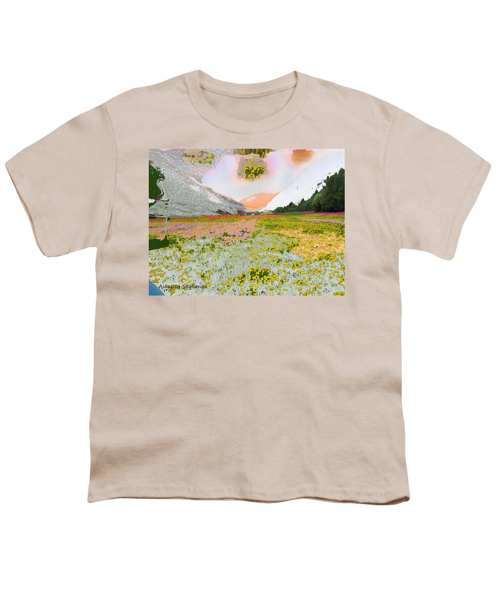 Norway Landscape Youth T-Shirt featuring the digital art Norway Landscape #17 by Augusta Stylianou