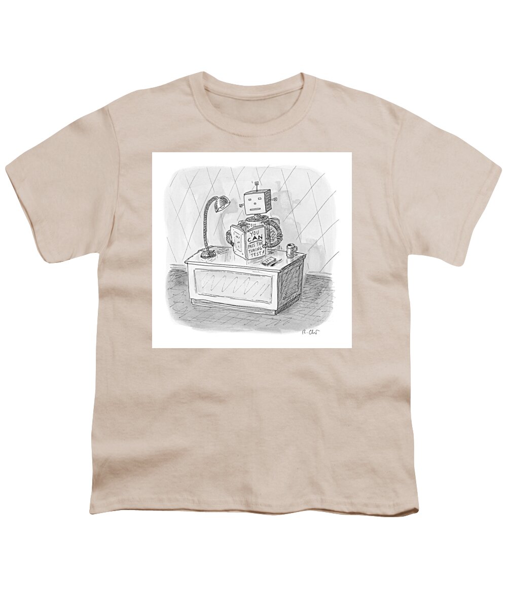 Robot Youth T-Shirt featuring the drawing New Yorker March 6th, 2017 by Roz Chast