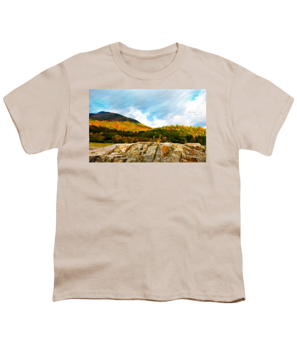 Green Mountains Youth T-Shirt featuring the photograph Adirondack Autumn by Betty LaRue