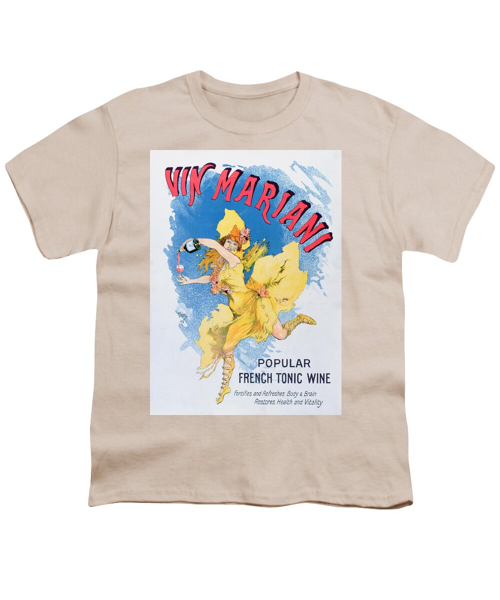Cocaine Youth T-Shirt featuring the painting Advertisement for Vin Mariani from Theatre Magazine by English School