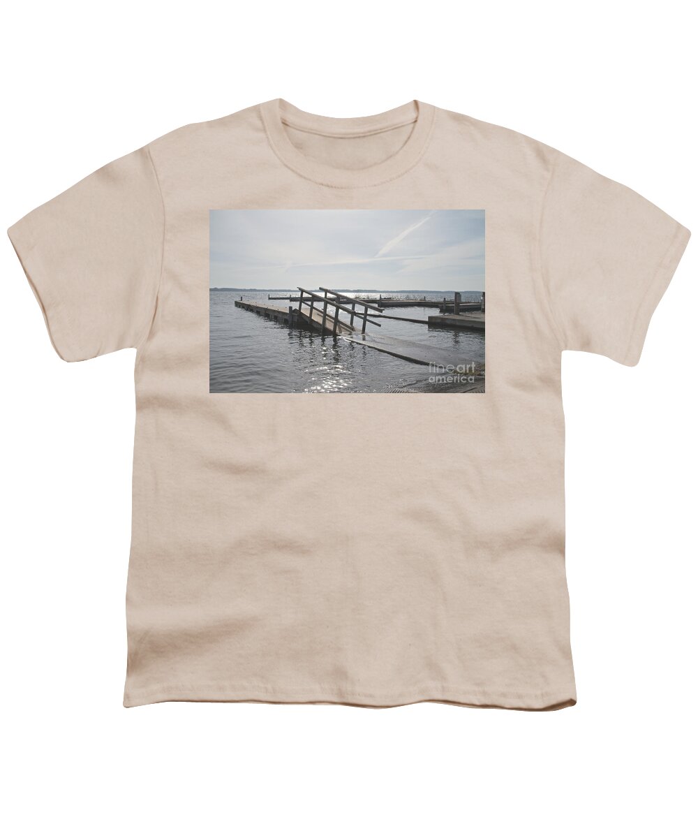 Seneca Lake Youth T-Shirt featuring the photograph Boat Launch by William Norton