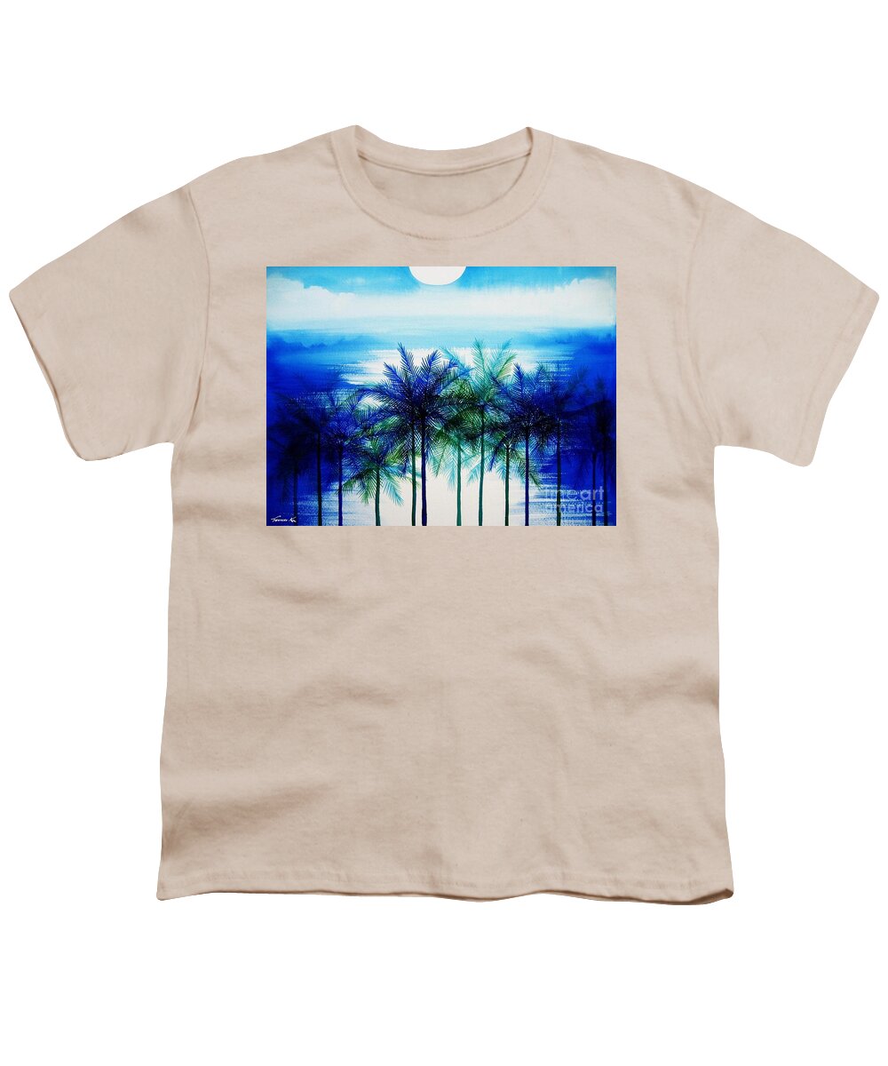 Ocean Youth T-Shirt featuring the painting Breathtaking by Frances Ku