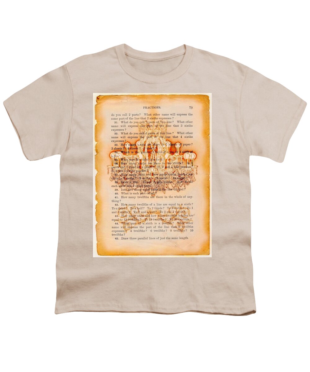 Burned Youth T-Shirt featuring the digital art Burned Chandelier by Lilia S