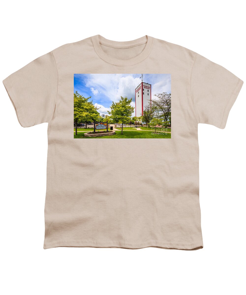 America Youth T-Shirt featuring the photograph Burton Breidert Village Green in Frankfort Illinois by Paul Velgos