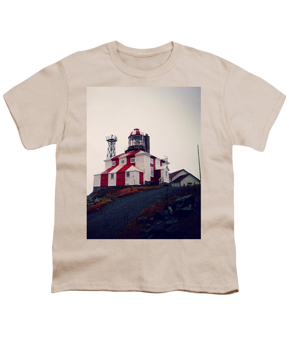 Cape Bonavista Lighthouse Youth T-Shirt featuring the photograph Cape Bonavista Lighthouse by Zinvolle Art