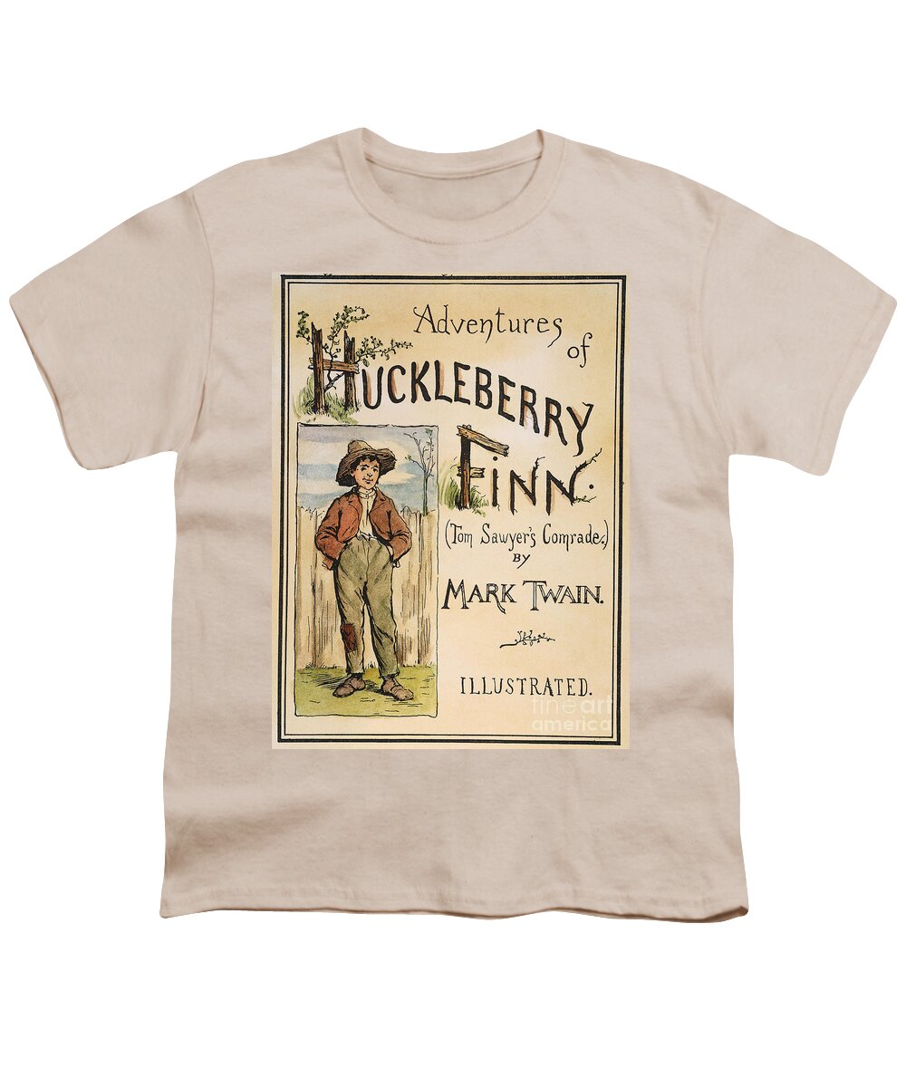 1885 Youth T-Shirt featuring the drawing Clemens - Huckleberry Finn, 1885 by E W Kemble