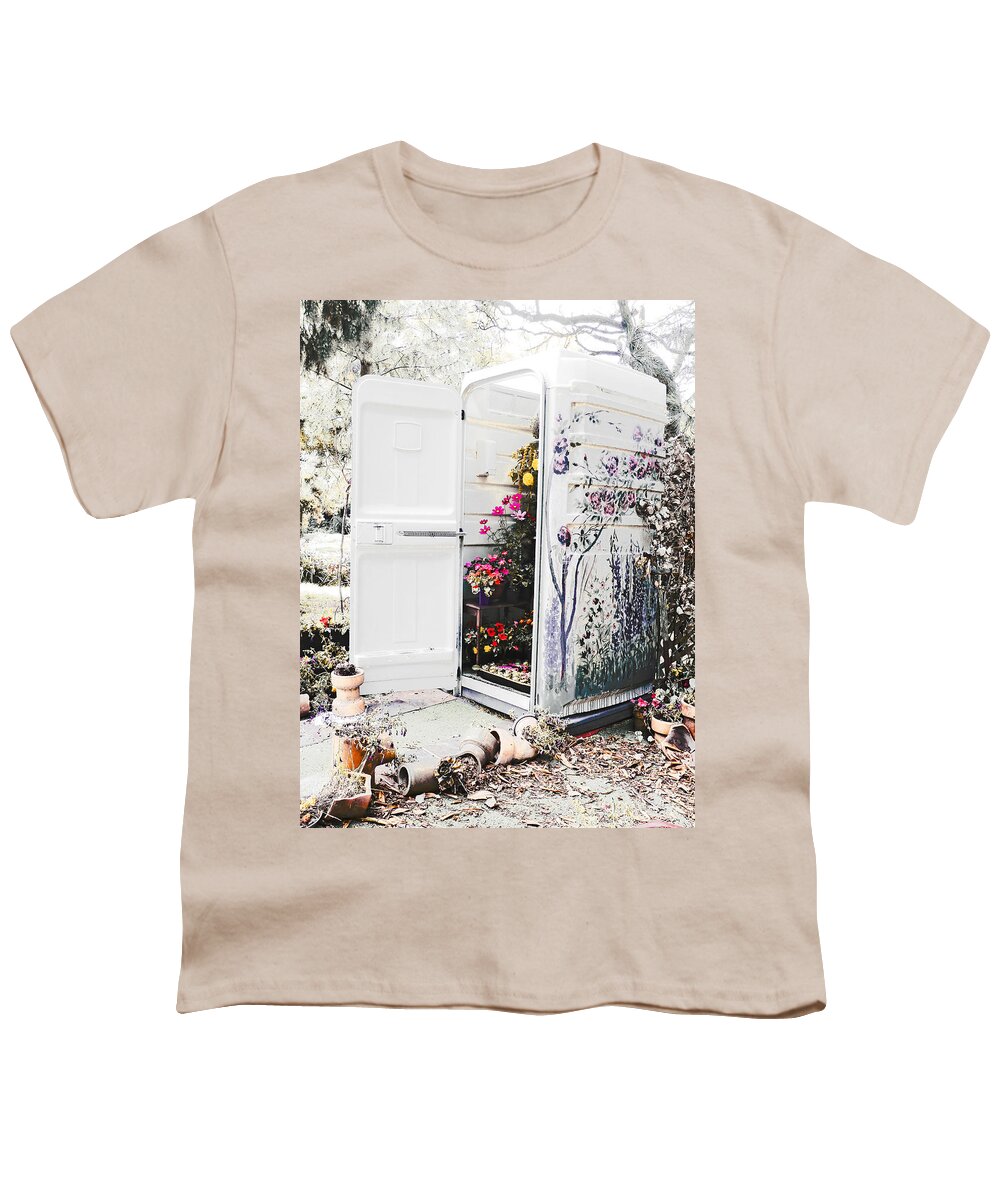 Port-a-loo Youth T-Shirt featuring the photograph Compost Making by Steve Taylor