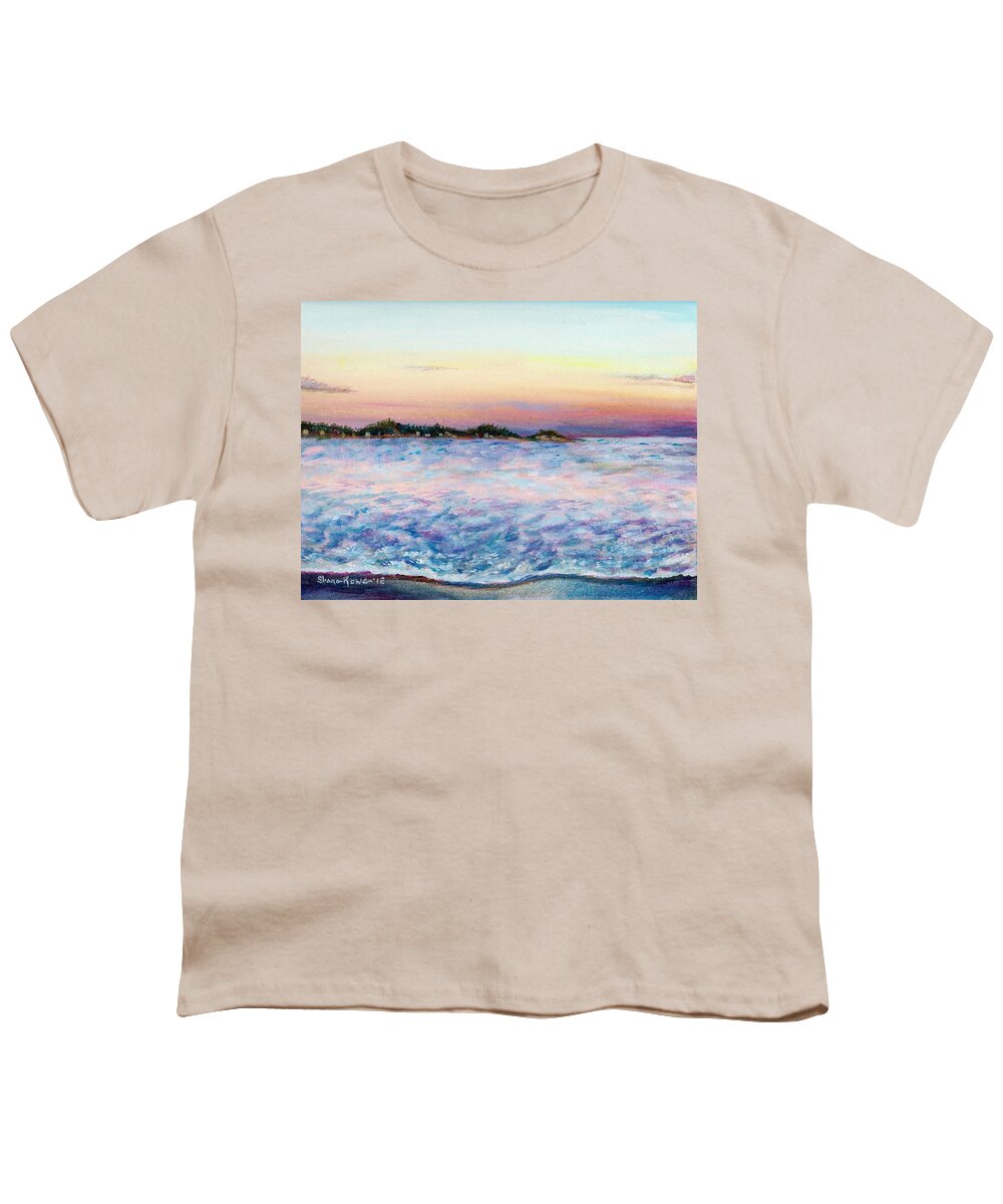 Ocean Youth T-Shirt featuring the painting Cotton Candy Waters by Shana Rowe Jackson