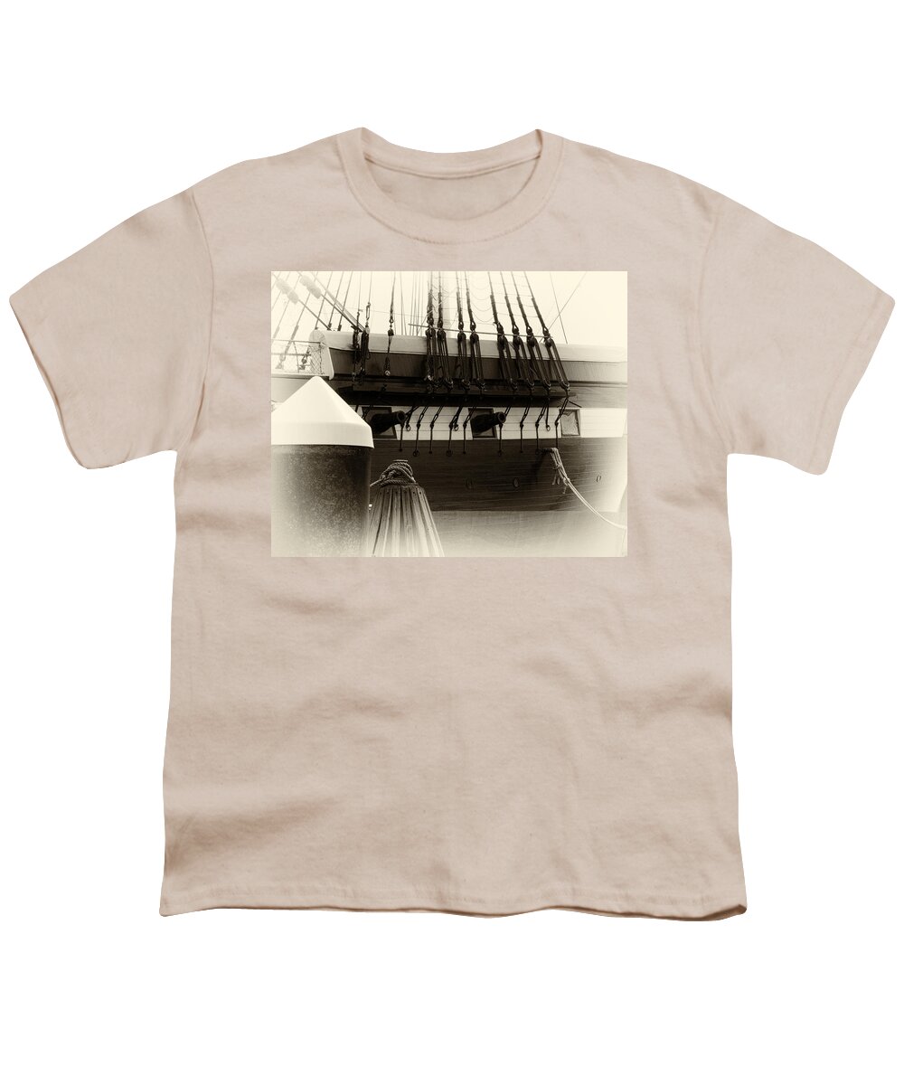 Uss Constellation Youth T-Shirt featuring the photograph Faded Glory by Bill Swartwout