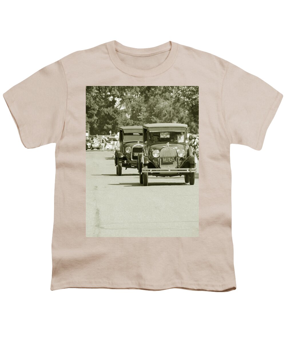 Ford Youth T-Shirt featuring the photograph Fords on Parade by Pamela Patch