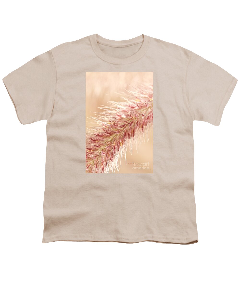 Close-up Youth T-Shirt featuring the photograph Fountain Grass Blooms  #2 by Richard J Thompson 