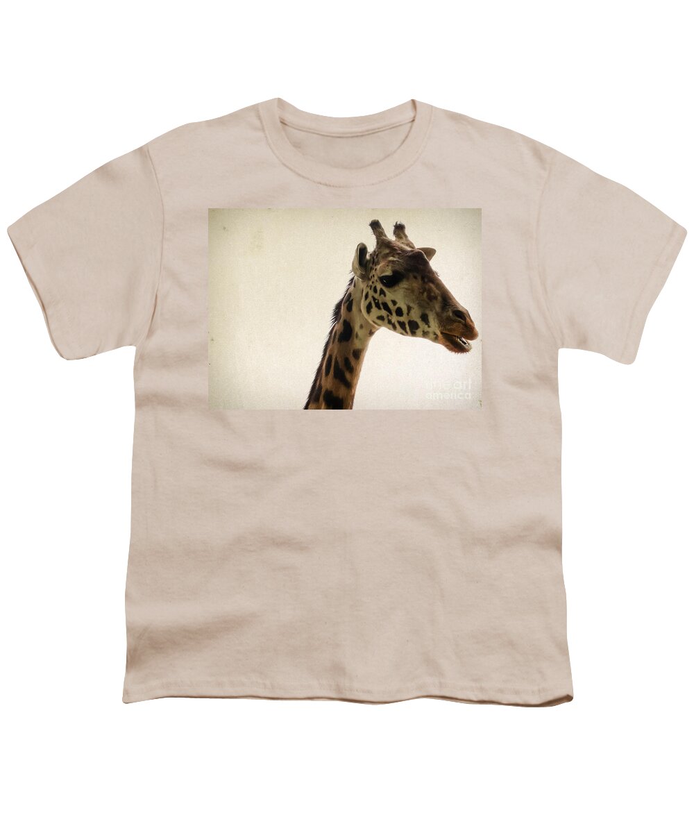 Wildlife Youth T-Shirt featuring the photograph Giraffe 2 by Andrea Anderegg