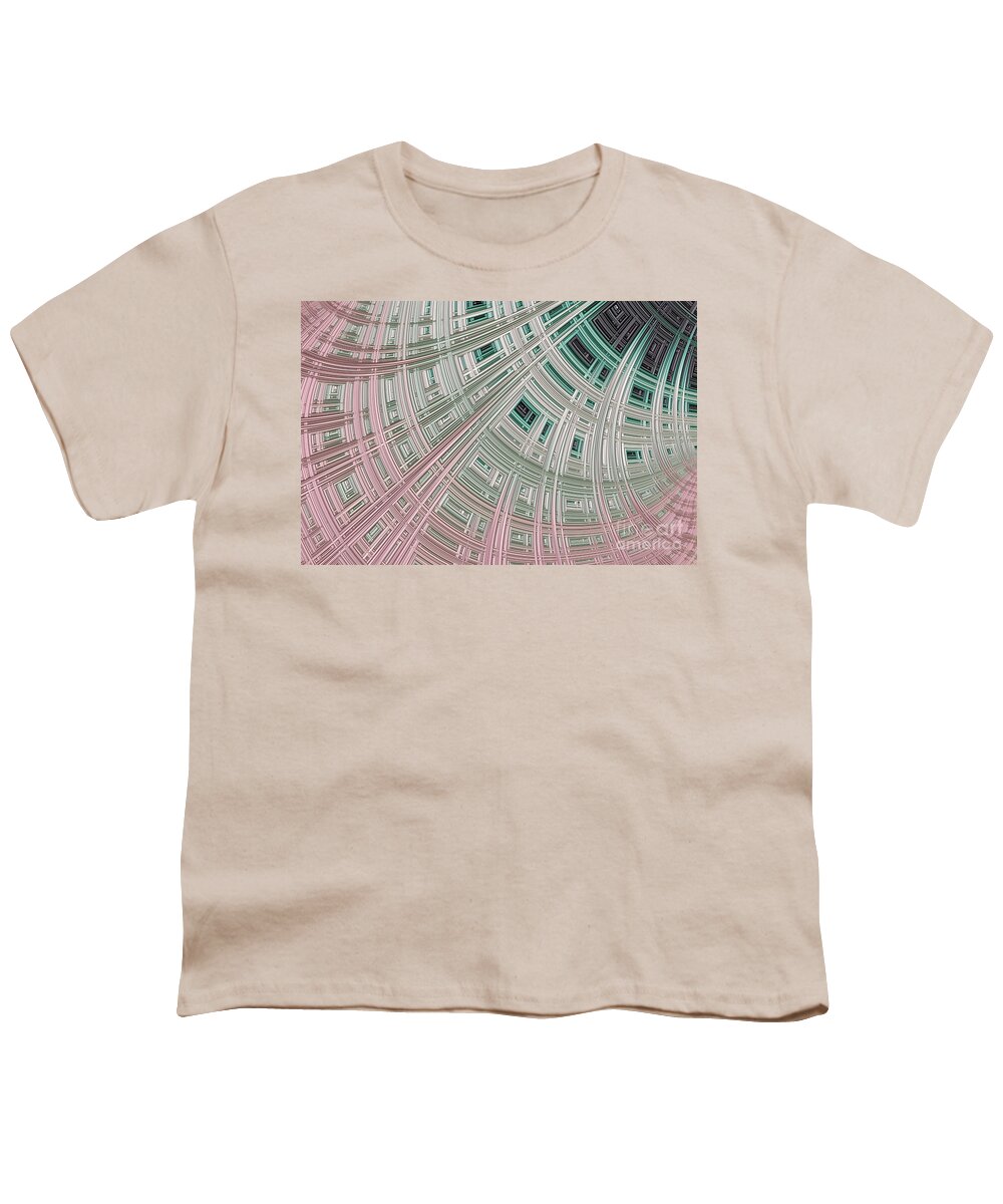 Palace Youth T-Shirt featuring the digital art Ice Palace by Vix Edwards
