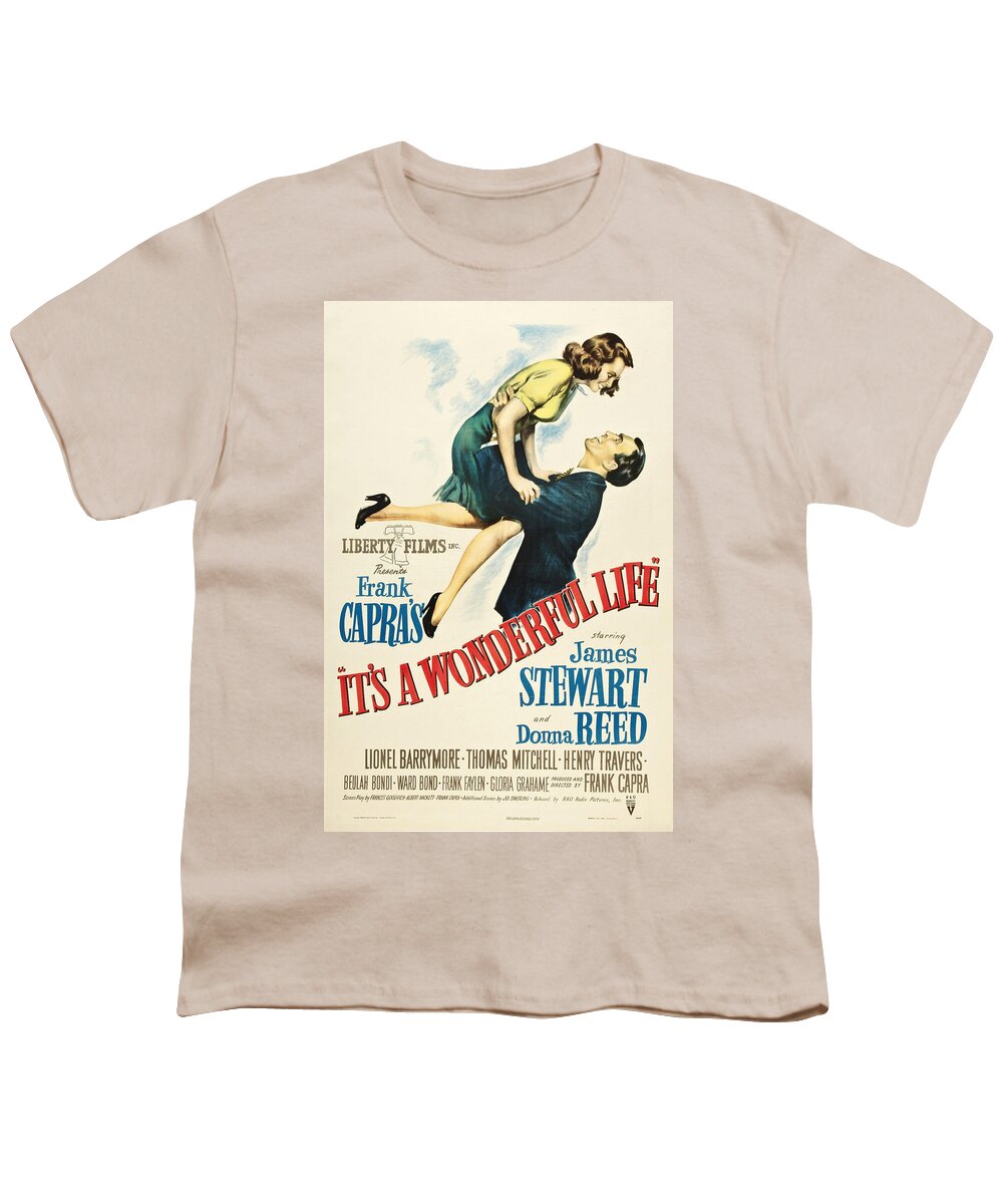 Its A Wonderful Life Youth T-Shirt featuring the digital art It's a Wonderful Life by Georgia Clare