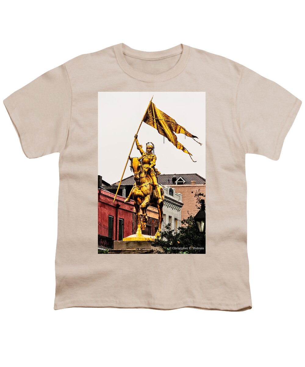Joan Of Arc Youth T-Shirt featuring the photograph Joan Of Arc by Christopher Holmes